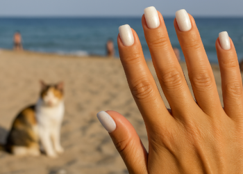The End of Summer Calls for Coconut Chrome Nails