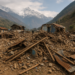 La devastación causada por la avalancha en Nepal