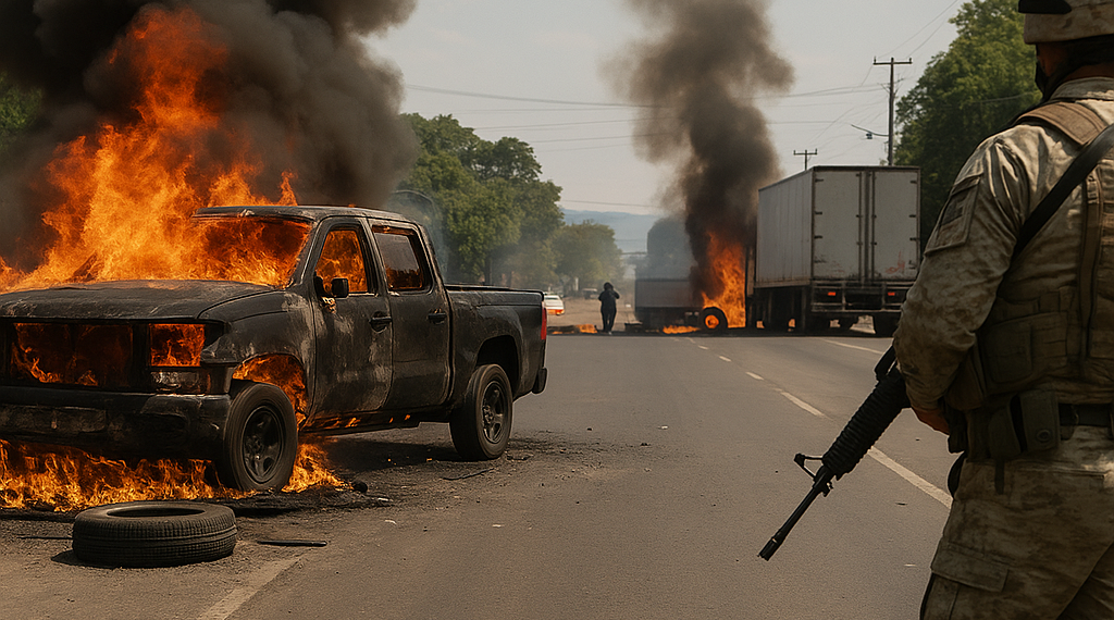 Capturan a líder del Cártel de Los Reyes en Michoacán; criminales responden con bloqueos e incendios
