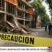 Suspenden obra tras colapso en colonia Escandón