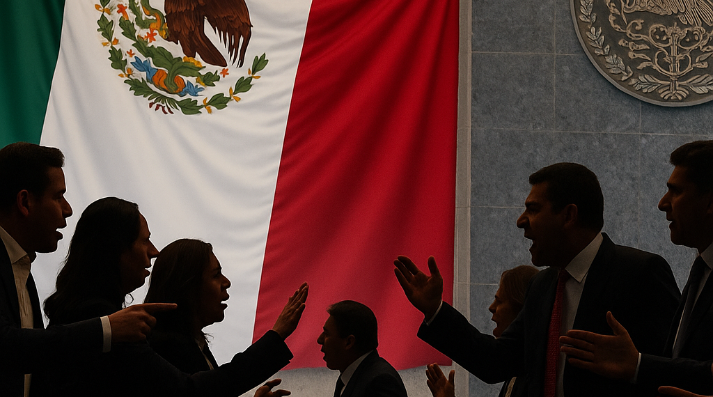 Intercambian diputados de Morena y PRI jaloneos e insultos
