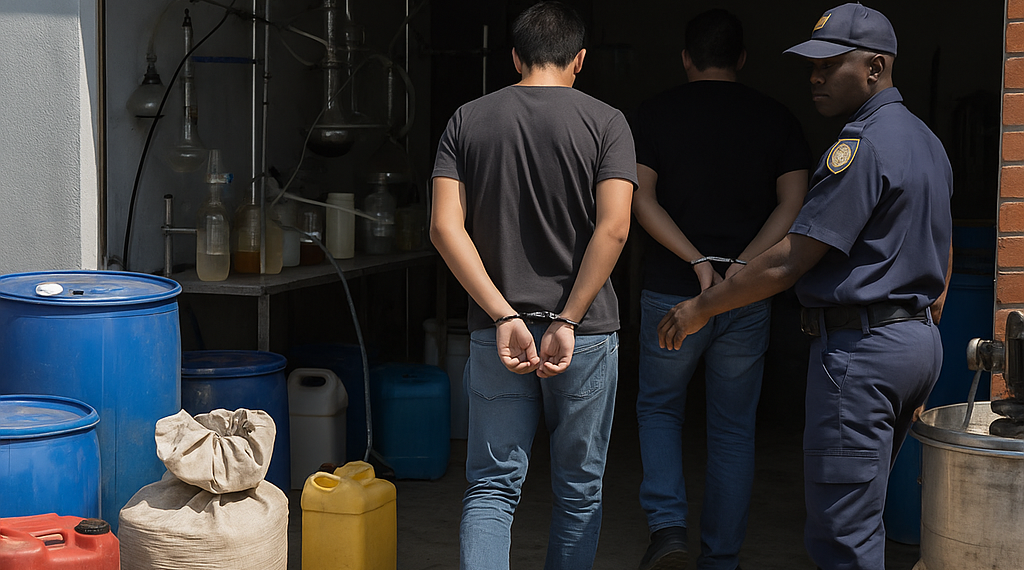 Dos mexicanos detenidos en el desmantelamiento de un laboratorio de drogas en Sudáfrica