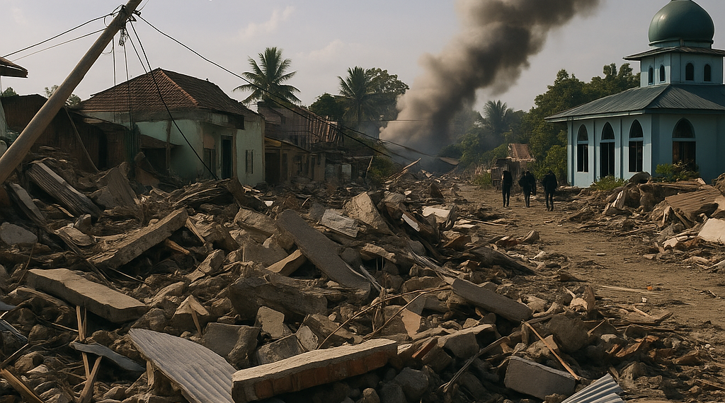 Dos fuertes terremotos de magnitud 7,7 y de 6,8 sacuden varias islas de Indonesia