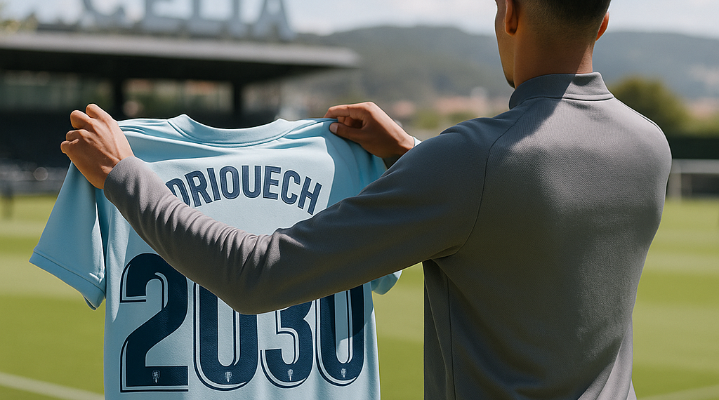Driouech firma con el Celta hasta 2030
