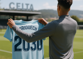 Driouech firma con el Celta hasta 2030