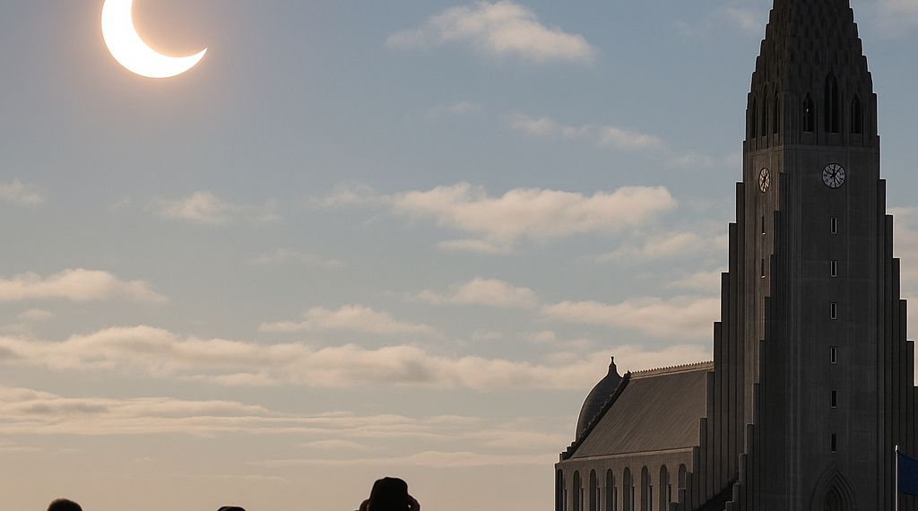 Alcanza eclipse a Islandia; se alista Europa para observarlo