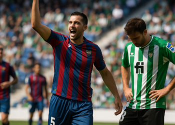 El Levante saca los colores a la defensa del Betis con una manita