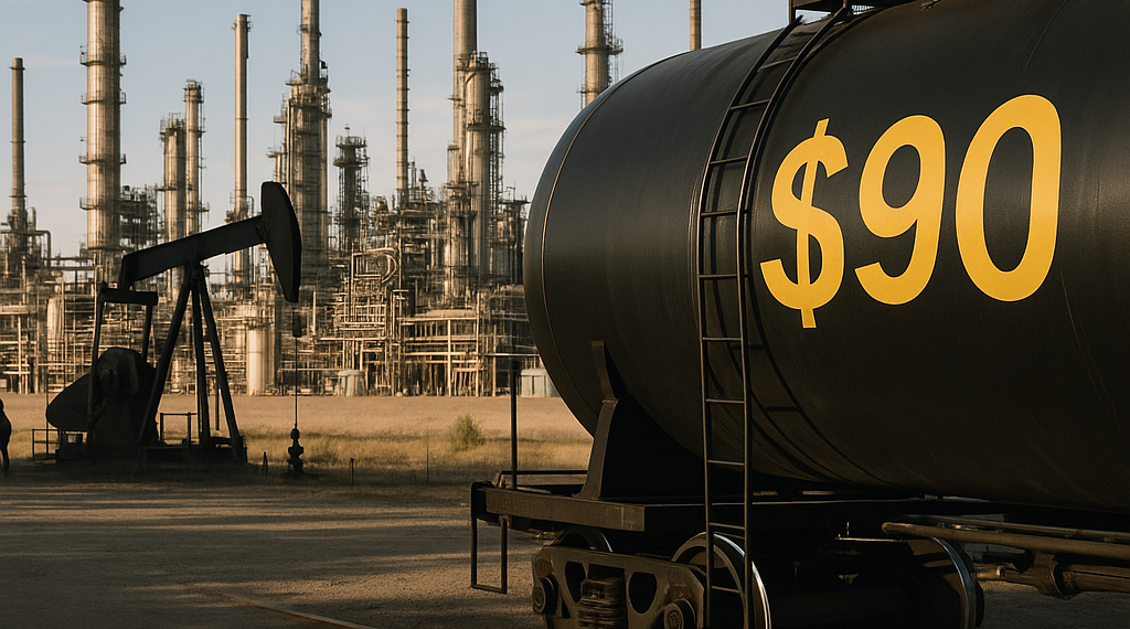 El petróleo volvió a superar los USD 90 por barril ante la incertidumbre sobre el estrecho de Ormuz