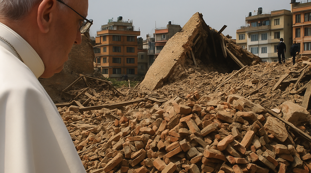 El papa envió ayuda económica a Nepal para atender “necesidades urgentes” tras la catástrofe que dejó más de 600 muertos