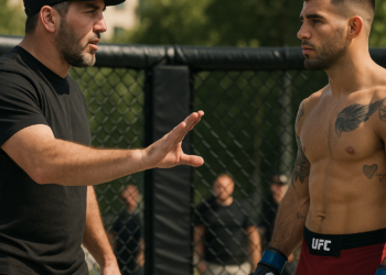 El entrenador de Makhachev descarta un combate contra Topuria: "Su derrota cambió la trayectoria..."