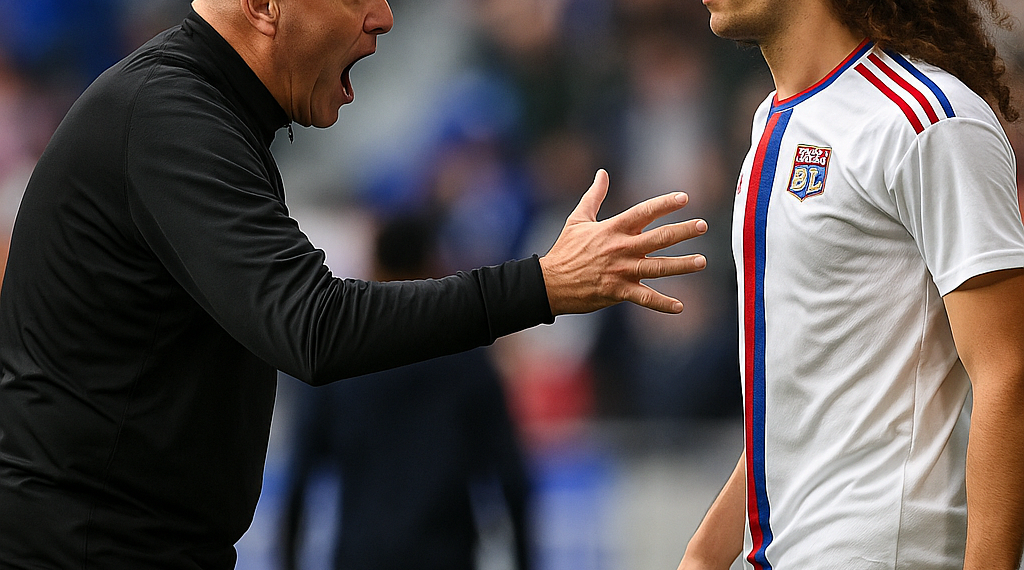 El preparador de porteros del Lyon intenta agredir a Guendouzi y acaba acorralado en el túnel de vestuarios