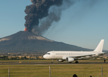 La nueva actividad del volcán Etna en Sicilia obliga a cerrar el aeropuerto de Catania