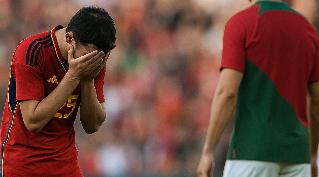 España cae ante Portugal y ve esfumarse sus opciones de clasificación en el Europeo