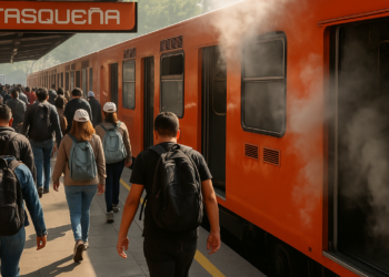 Desalojan Metro Tasqueña por presencia de humo en vagón