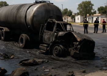 Mueren cuatro en explosión de pipa con brea en Tlaquepaque