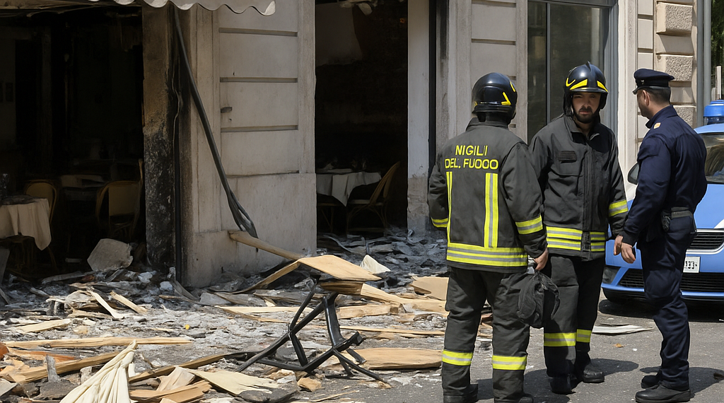 Deja 13 heridos explosión en restaurante de la Roma