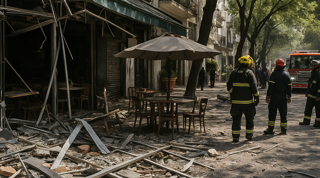 Deja 11 heridos explosión en restaurante de la Roma