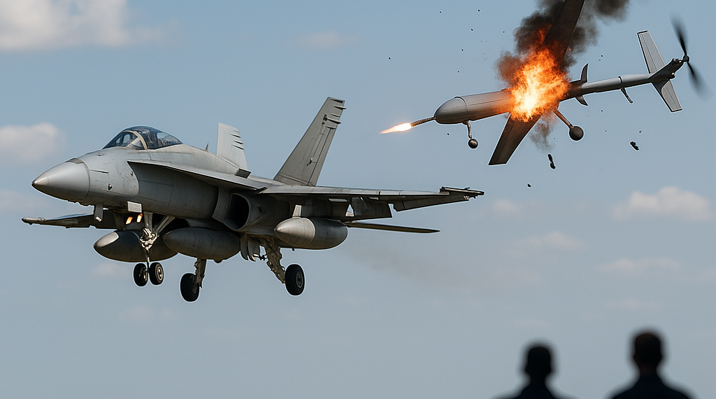 Un caza F-18 derribó un dron en Rumania tras una violación del espacio aéreo y crece la preocupación entre los miembros de la OTAN