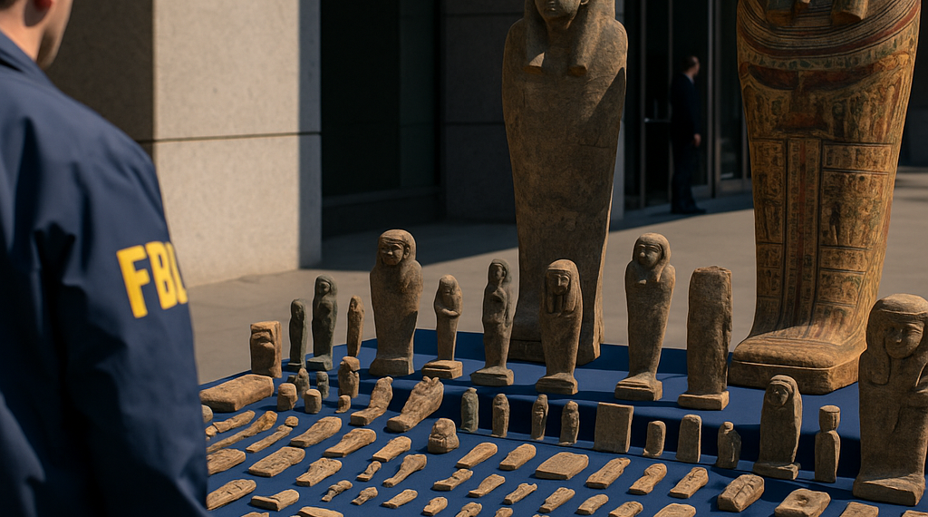 FBI Hands Over 48 Illegally Trafficked Artifacts to Egypt