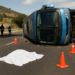 Muere uno tras volcar autobús en la México-Pachuca