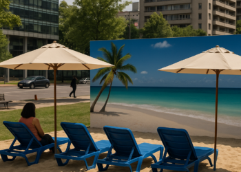 Simulan balneario y gastan 18 millones de pesos