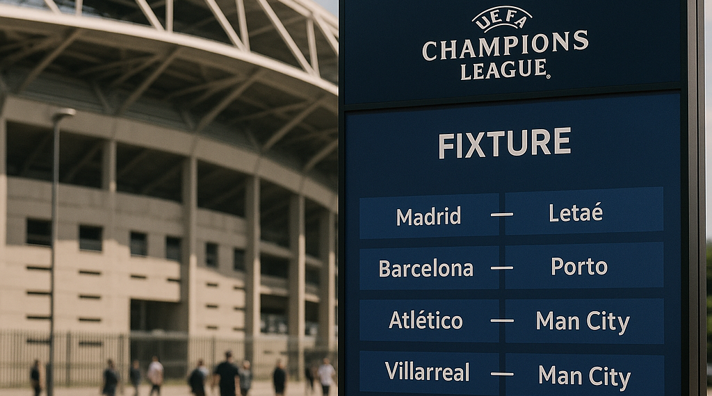 Calendario de la Champions 26-27: horarios de los partidos de Real Madrid, Barcelona, Atlético, Villarreal y Betis