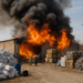 Se incendia bodega de residuos industriales en Toluca