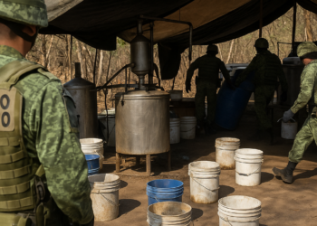 El Ejército desmantela dos laboratorios clandestinos en la sierra de Culiacán, Sinaloa