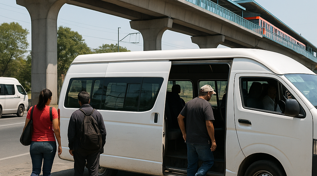 Operan bases irregulares de transporte cerca de L-2 de Metro