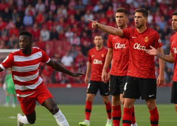 Polémico gol del Granada al Mallorca: "El arbitro pita y los jugadores se paran; es inexplicable"