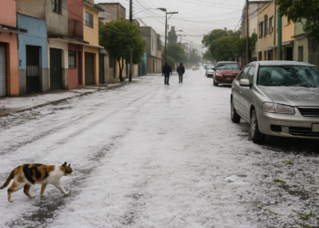 Pega granizada a Iztacalco y Gustavo A. Madero
