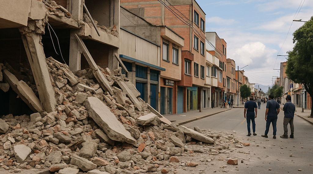 Las imágenes del terremoto de intensidad 7,4 que ha sacudido Colombia