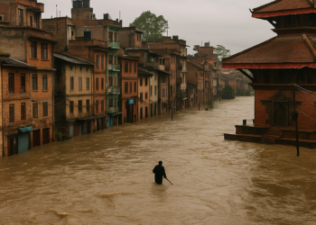 Los escalofriantes videos que muestran la devastación de la crecida letal en Nepal