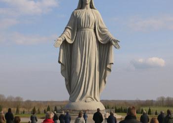 La estatua de la Virgen María más alta de Europa fue inaugurada en un pequeño pueblo de Polonia