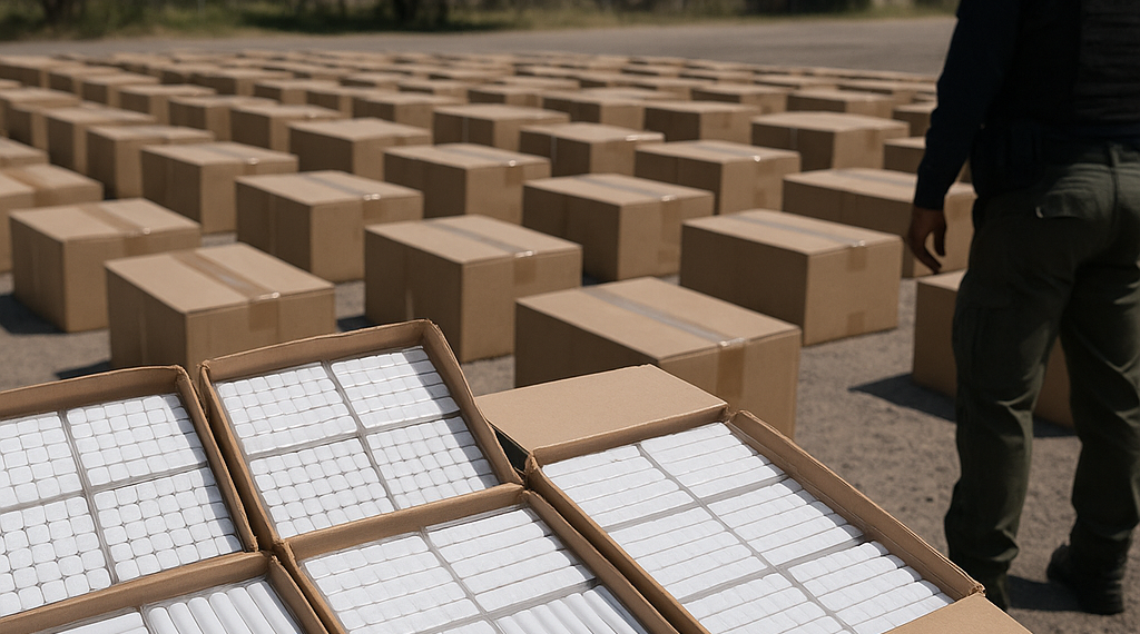 Aseguran 52.5 millones de cigarros apócrifos en Michoacán