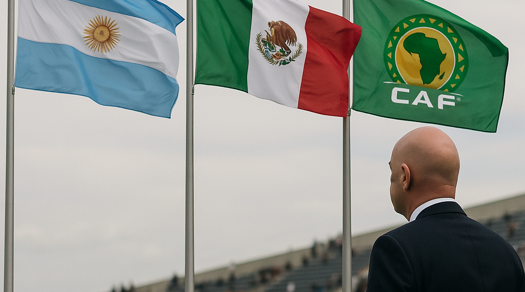 Infantino respira con el apoyo de Argentina, México y la CAF