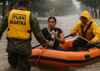 Fuerte lluvia provoca inundaciones y rescates en Culiacán