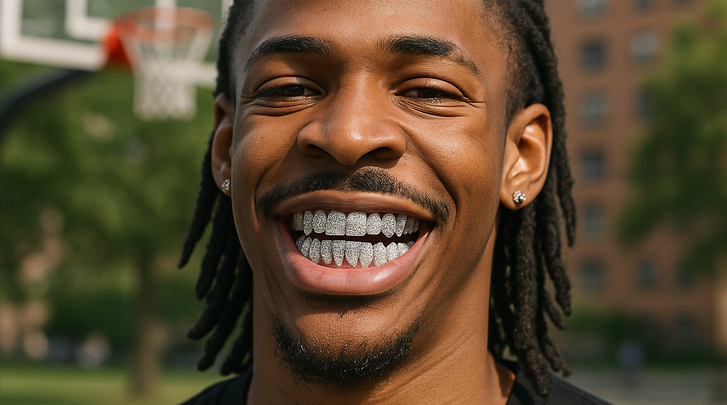 Ja Morant luce nueva dentadura de diamantes de 250.000 dólares
