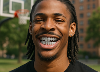 Ja Morant luce nueva dentadura de diamantes de 250.000 dólares