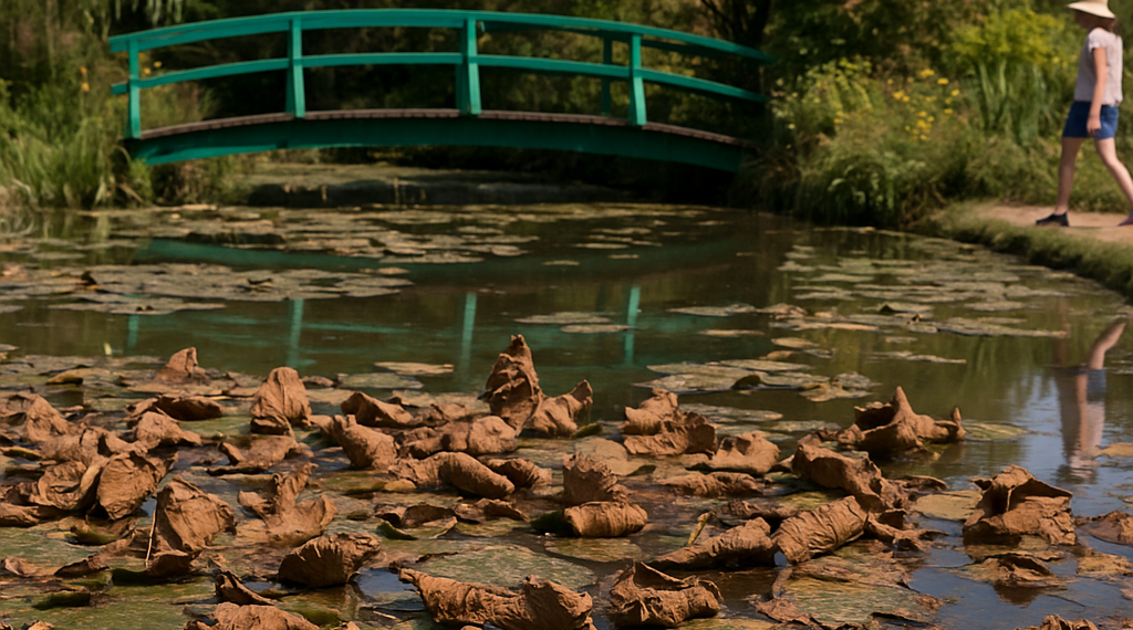 Monet's gardens in Giverny suffer damage from record heatwaves