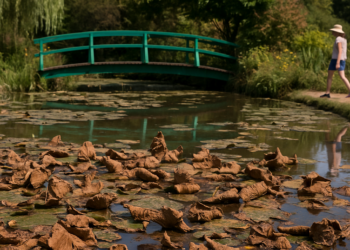 Monet's gardens in Giverny suffer damage from record heatwaves