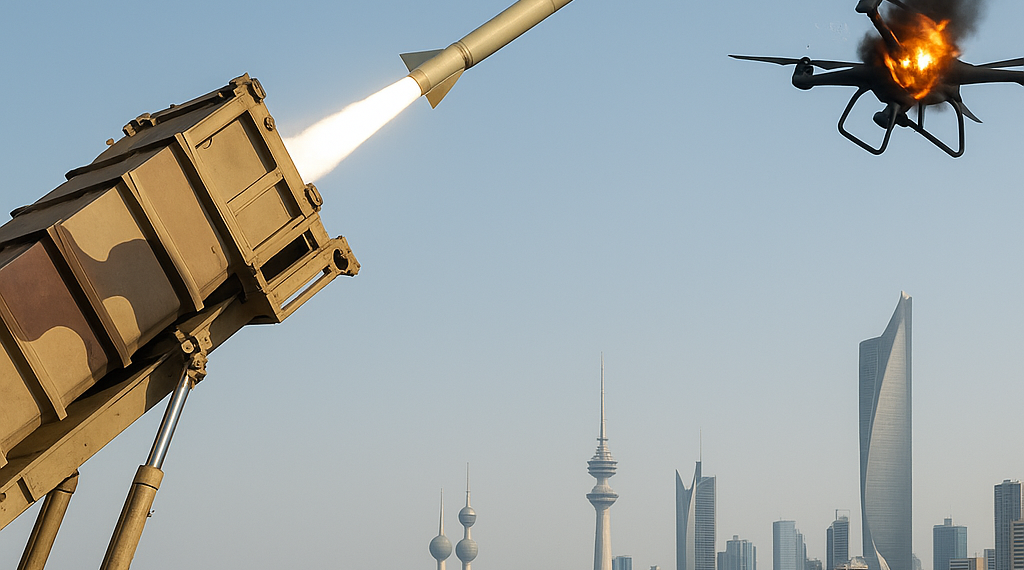 El Ejército de Kuwait anunció que sus defensas respondieron a un ataque de Irán con drones