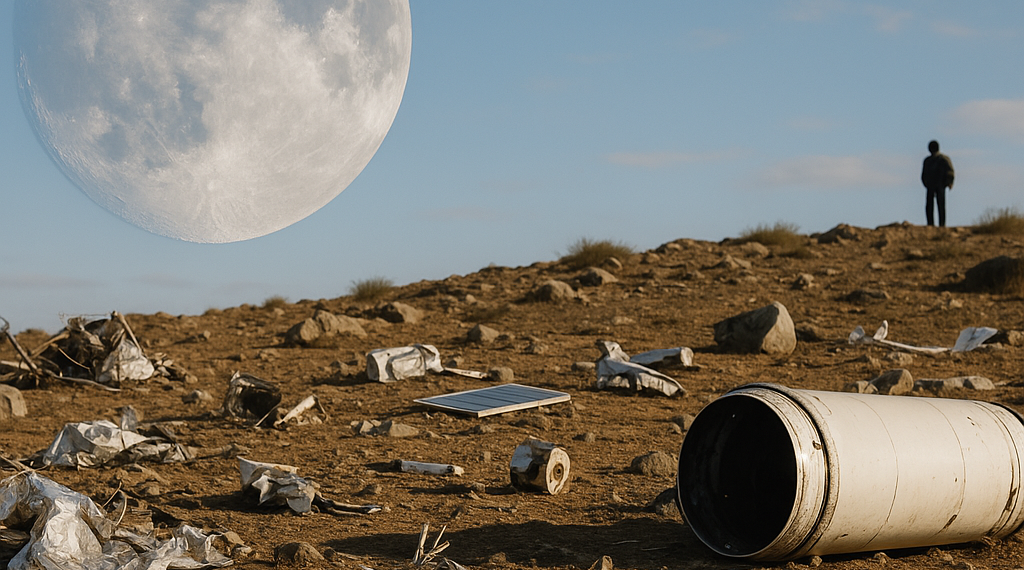 La Luna se está llenando de basura espacial? Esto pasa con los restos de las misiones