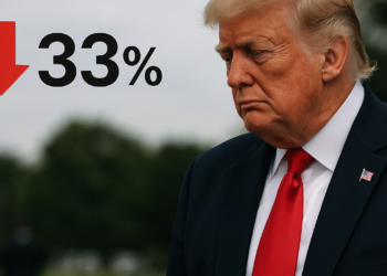 La popularidad de Donald Trump cae al 33%, el mínimo de su mandato