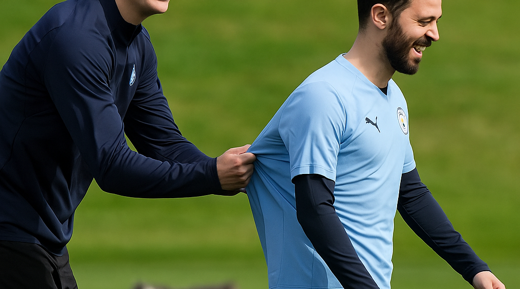 El 'troleo' de Erling Haaland a Bernardo Silva por el video del Madrid realizado con IA