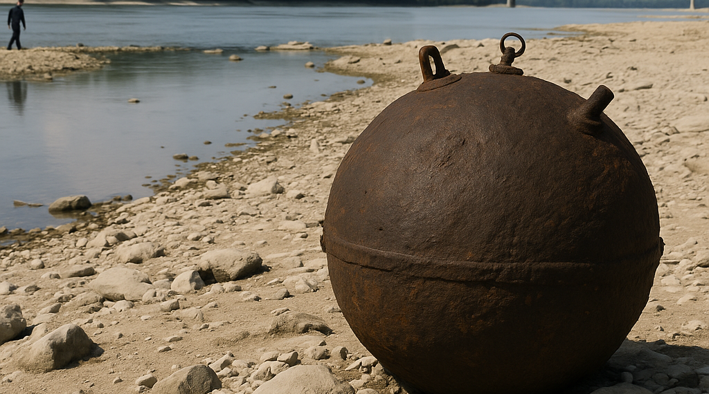 La sequía revela en el Danubio una mina de 700 kilos de la II Guerra Mundial