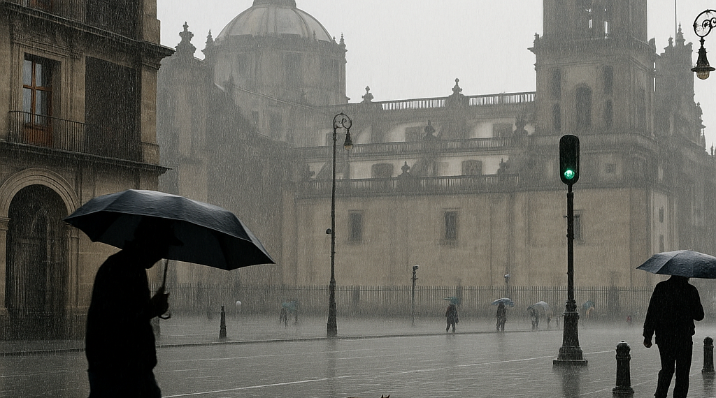 Pega lluvia al Centro de CDMX
