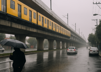 Pega lluvia al oriente de CDMX; sin servicio Línea A