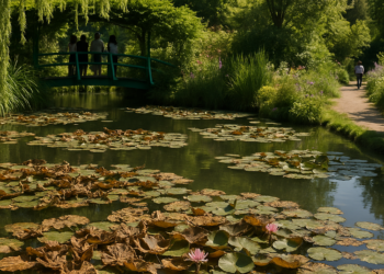 Monet's gardens in Giverny suffer damage from record heatwaves