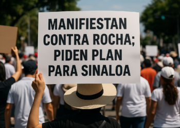 Protestan contra Rocha; exigen plan para Sinaloa